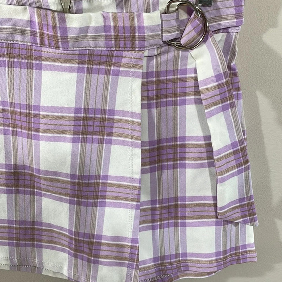 NWOT Altar’d State Plaid Mini Skort M - Picture 3 of 14